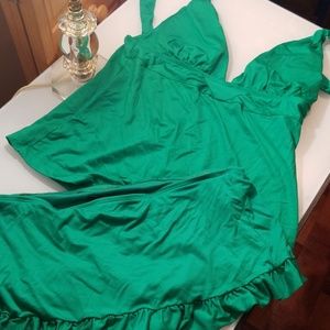 Two Piece Green Swimsuit